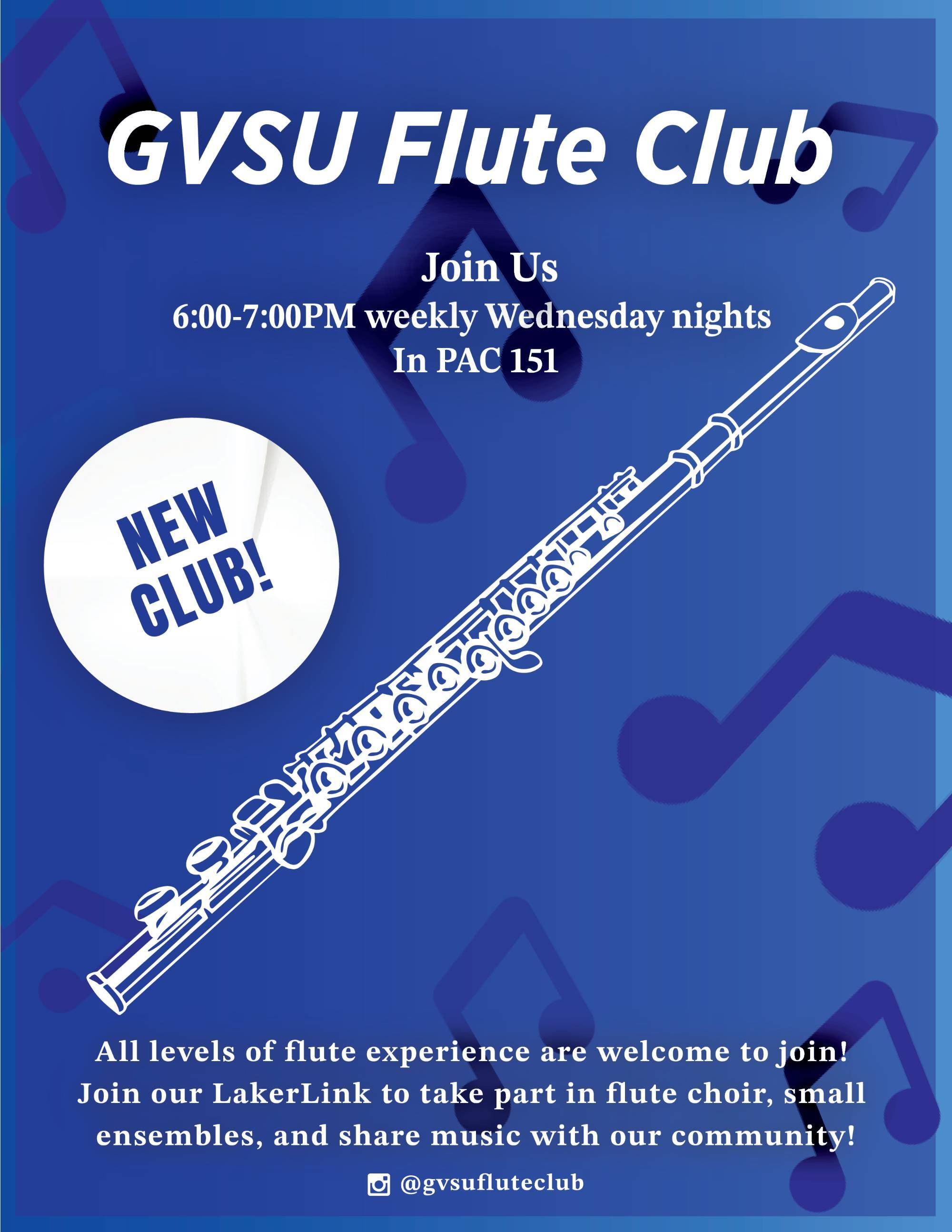 Flute Club promotional poster